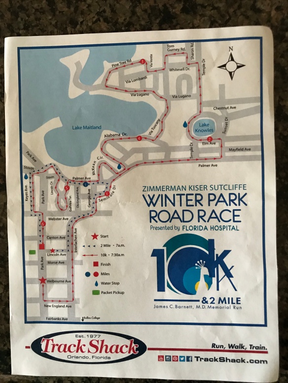 Winter Park 10K - Map
